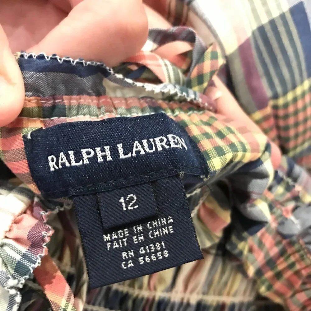 Ralph Lauren plaid cotton dress